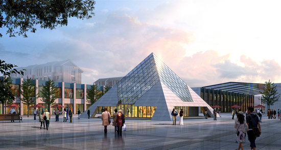 呼和浩特金字塔网架